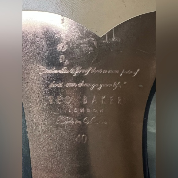 Ted Baker Women's Ruz Leather AF Ballet Flat, Black & w/rose gold, SZ 9.5 (EU40) - Picture 15 of 15